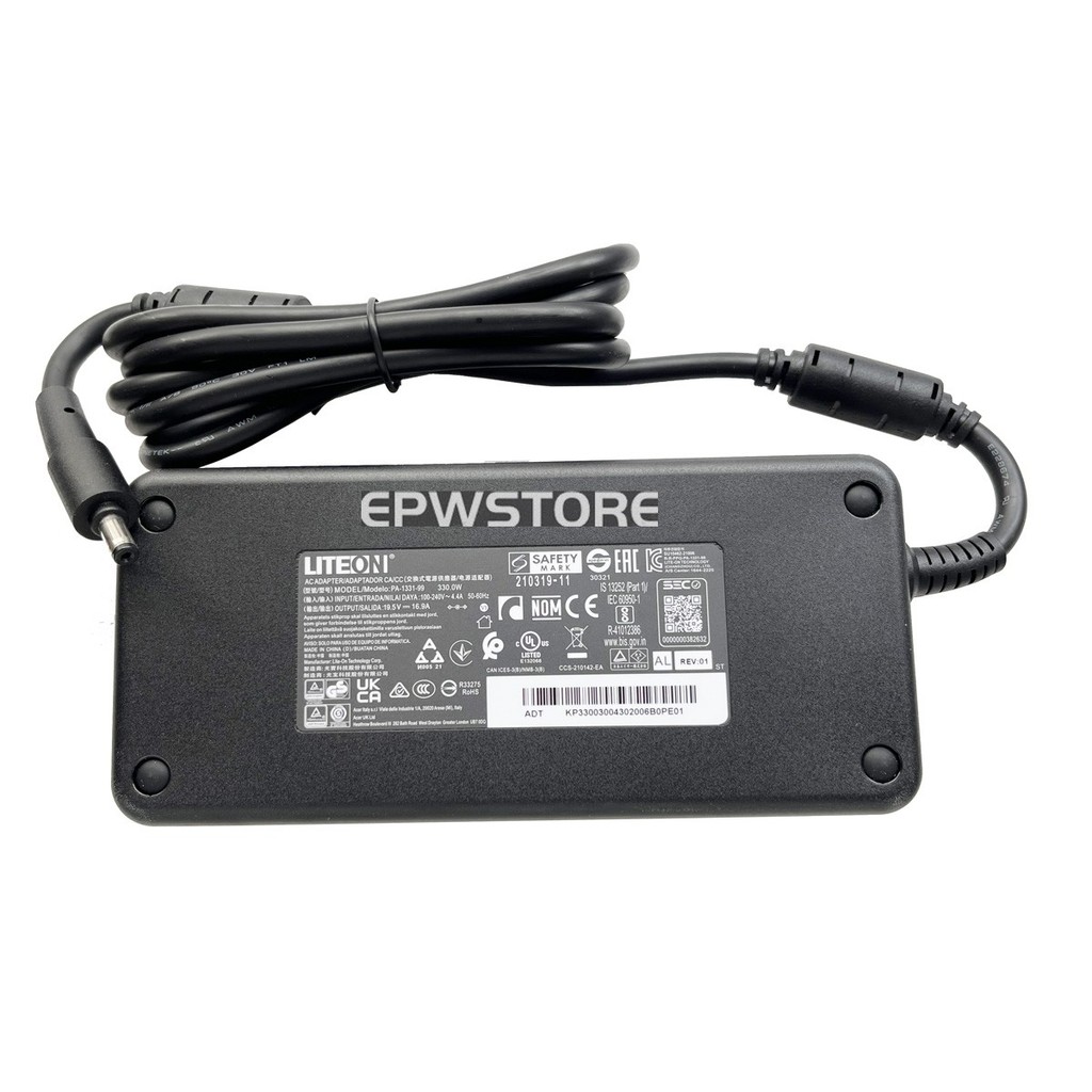 LITEON 19.5V 330W AC Adapter Charger สําหรับ Acer Nitro 17 AN17-51-781V Gaming PC