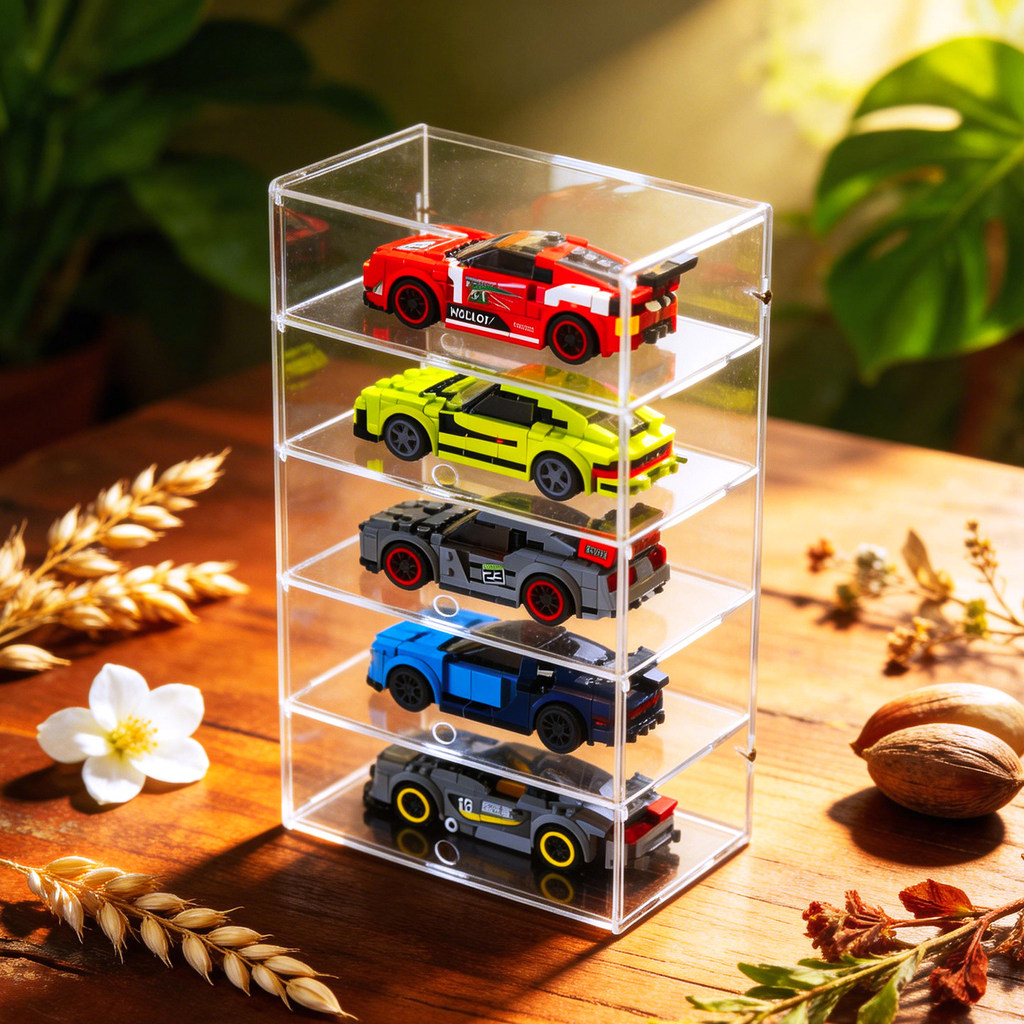 [กล่องป้องกันฝุ่นโปร่งใส] Bauser เหมาะสําหรับ Lego speed กล่องแสดงอะคริลิค McKalen Racing 75892/7589