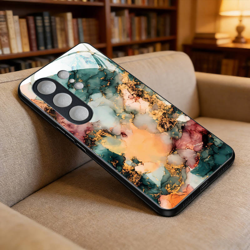 1PCS กระจกนิรภัยเคสโทรศัพท์เหมาะสําหรับ infinix Camon 50 Pro 5G ทน Slim Hard Cover ออกแบบรูปแบบธุรกิ