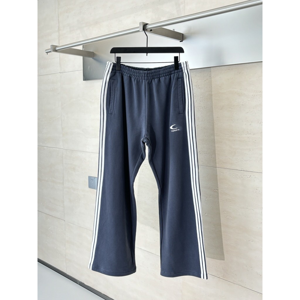 U2CK BBCG Striped straight-leg knitted sports pants, loose fit sweatpants
