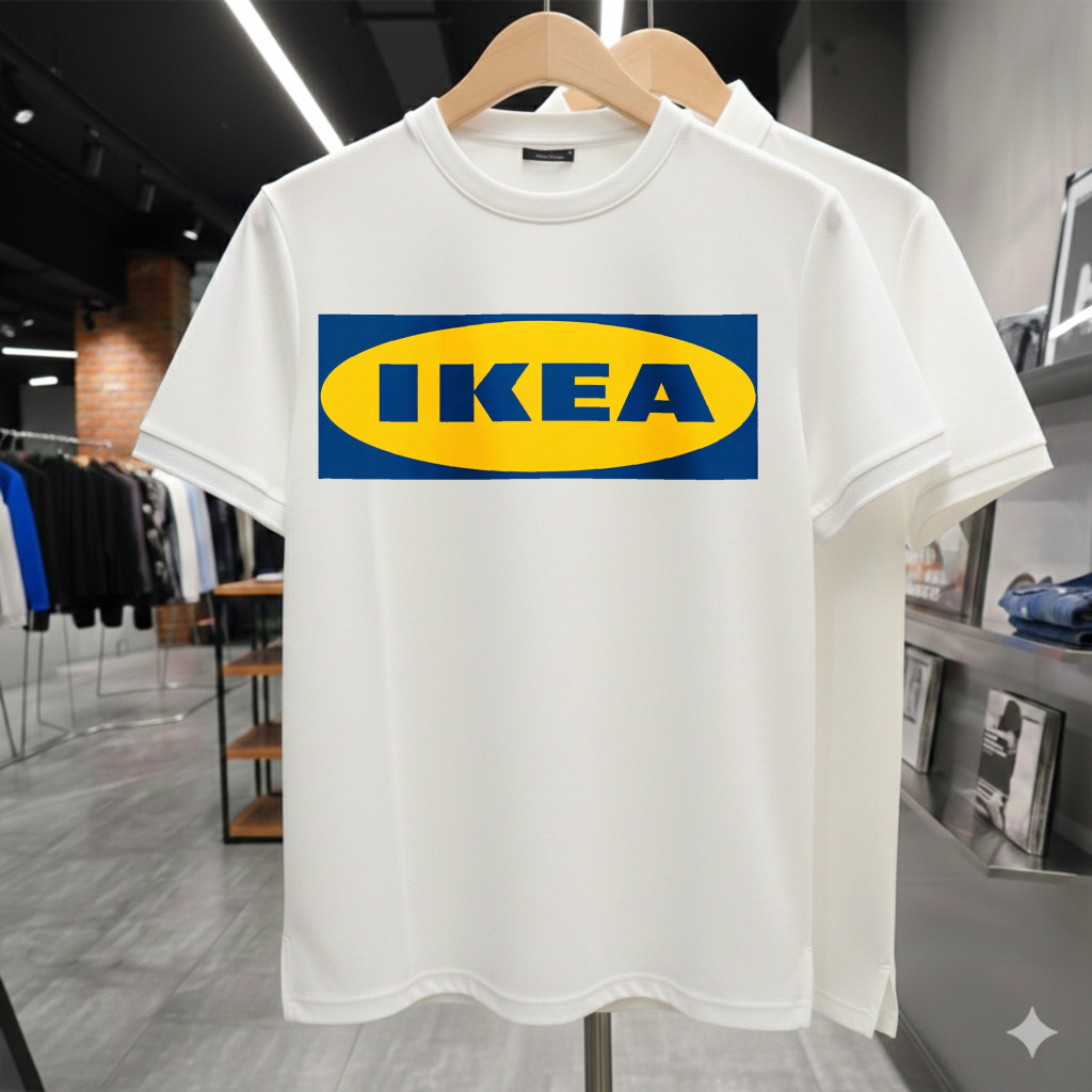 เสื้อยืดลายเฟอร์นิเจอร์สวีเดน เสื้อยืดมินิมอล Cotton 100% ผ้านุ่มใส่สบาย ทรงโอเวอร์ไซส์ Casual Style