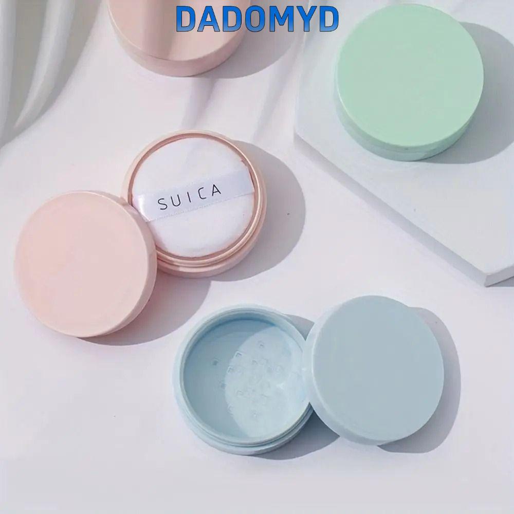 DADOMYD ขวดแป้งฝุ่นเปล่า 1 ชิ้น,|พัฟพาวเดอร์ Subpackage Dispersion Powder Box, นํากลับมาใช้ใหม่กับ Sifter White Cap 5g เครื่องสําอางคอนเทนเนอร์