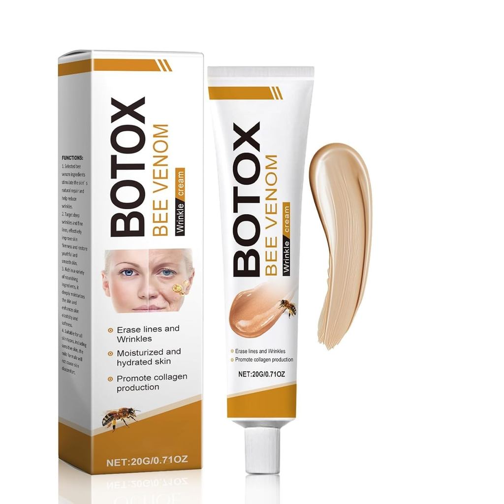 Botox Bee Venom Cream - Bee Venom Firming Cream, Moisturizer for Face and Neck ครีมลบริ้วรอย, ครีมทา