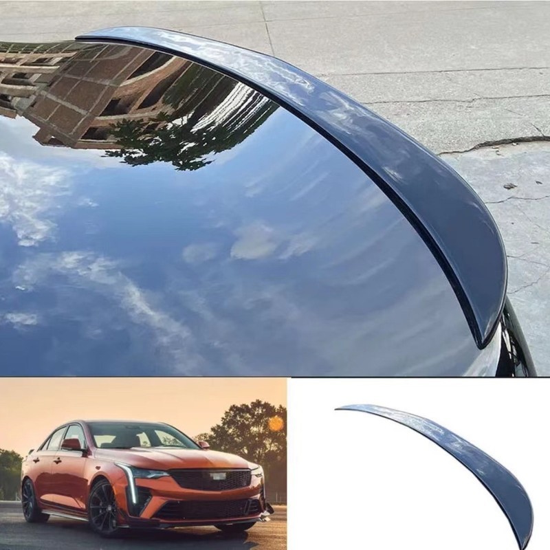 เหมาะสําหรับ Cadillac CT4 ด้านหลัง Wing Wind Wing ct4 ดัดแปลงตกแต่งโรงงานเดิมรุ่นใบมีดความดันขนาดเล็