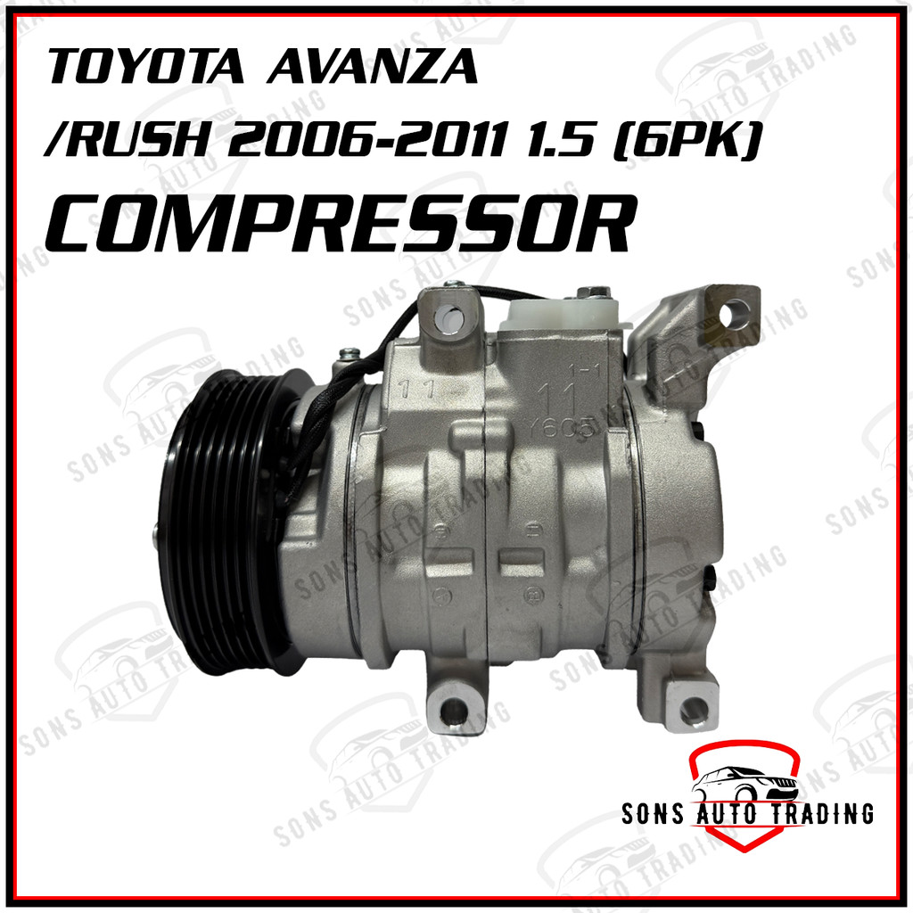 TOYOTA AVANZA/RUSH 2006-2011 1.5 COMPRESSOR (6PK)