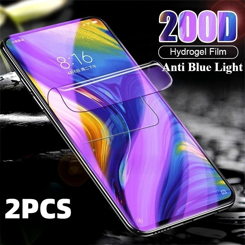 2Pcs Matte Frosted Hydrogelฟิล์มสําหรับOppo A6x A6v A6i + A6t Pro 4G 5G Anti Blue Light Anti Spyป้อง