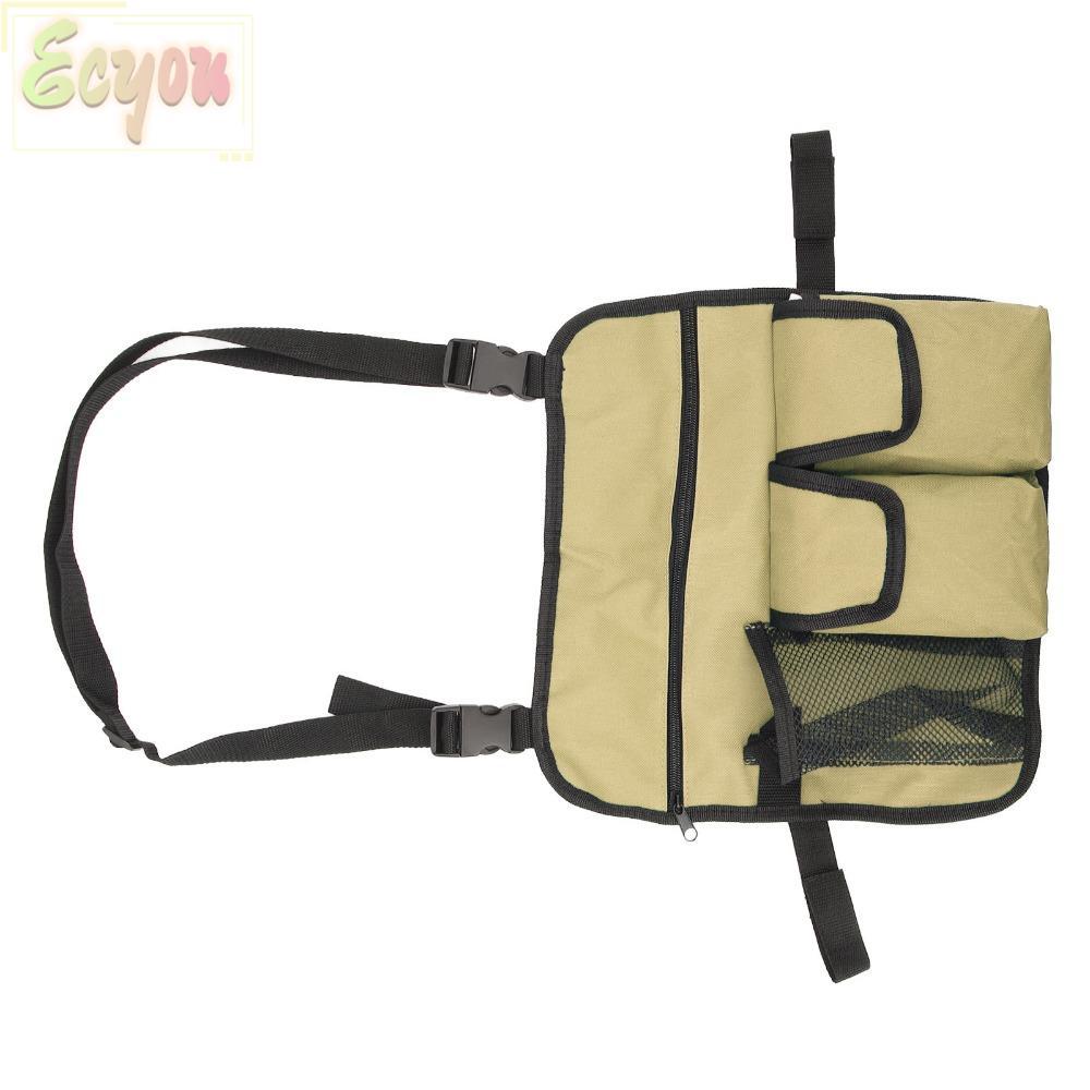 ECYOU Camping Chair Organizer,กันน้ํา Multifunctional Beach Chair Armrest Bag,ทนทาน4 Pockets Cloth C