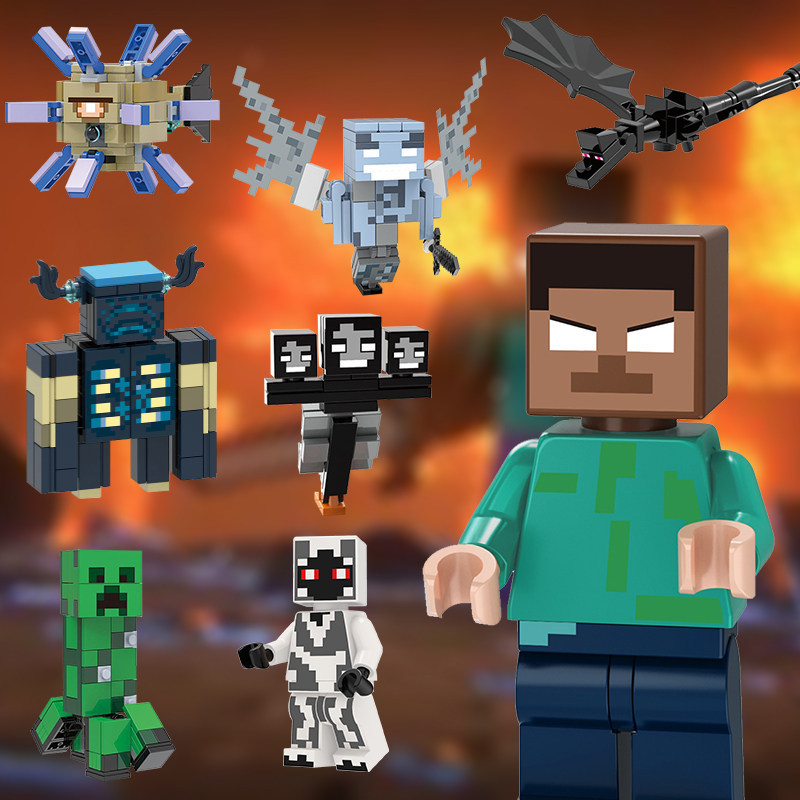 minecraft toy เลโก้ minecraft Mc Minecraft boss Building Block Minifigure เกม สินค้าตัวละครเขา Endin