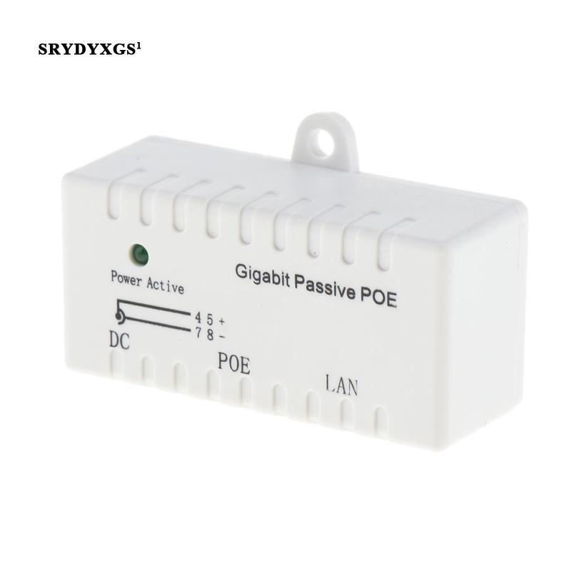 [srydyxgs1] Gigabit Passive Power Over Ethernet POE หัวฉีดสําหรับ 2.1 มม. x 5.5 Connector