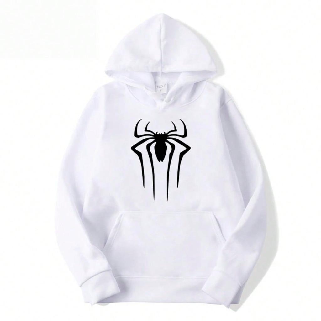2024Fashion brand Men's Hoodie Casual Hoodie Sweatshirt Men's/Women's top Solid color printed spider