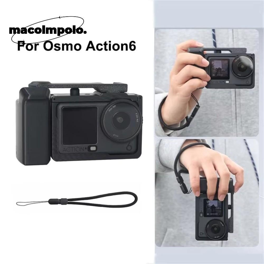 ที่จับด้ามจับกล้อง, โครงกล้อง Xplorer Grip Kit ชัตเตอร์น้ําหนักเบากรงกระต่ายสําหรับ DJI Osmo Action 