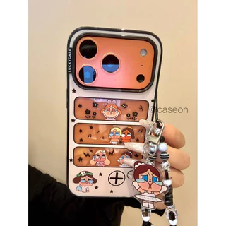 ญี่ปุ่นการ์ตูนเกาหลีโปร่งใสดอกไม้กรอบสีดําเหมาะสําหรับ ihone17promax16pro เคสโทรศัพท์ 15 สไตล์ใหม่ · 15promax กรณี