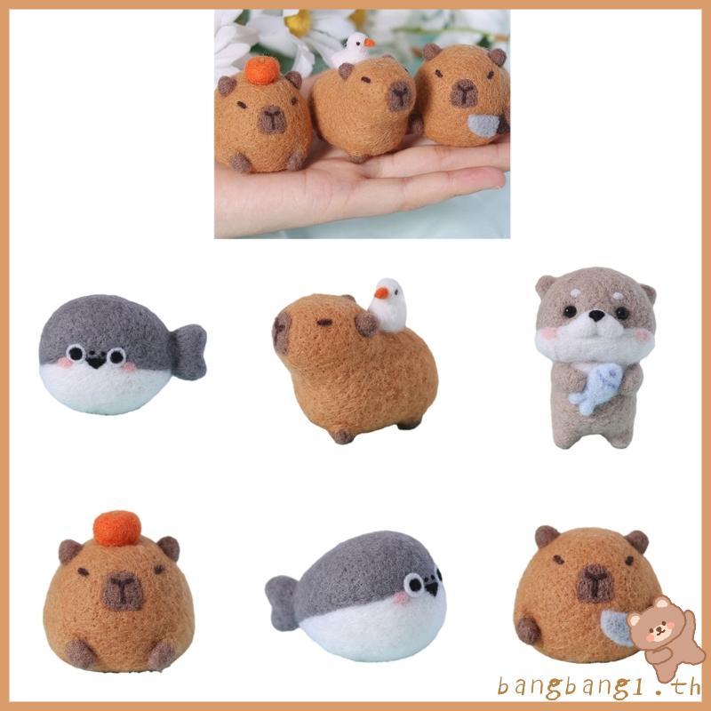 Bangb Needle Felting Set Needle Felting Supplies Kits with Tools Capybara Needle Craft