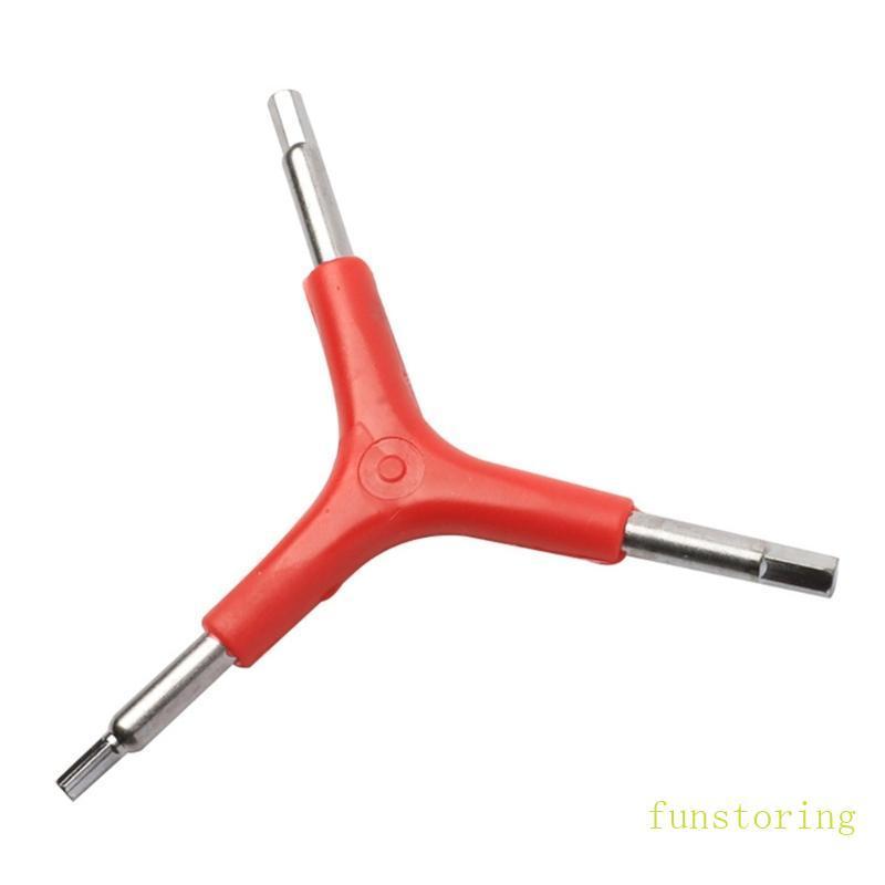 FUN Y-Shaped Hex Key Spanner ขนาด 3 Way 4 5 6 มม. สําหรับซ่อมจักรยานและใช้งานได้อย่างหลากหลาย