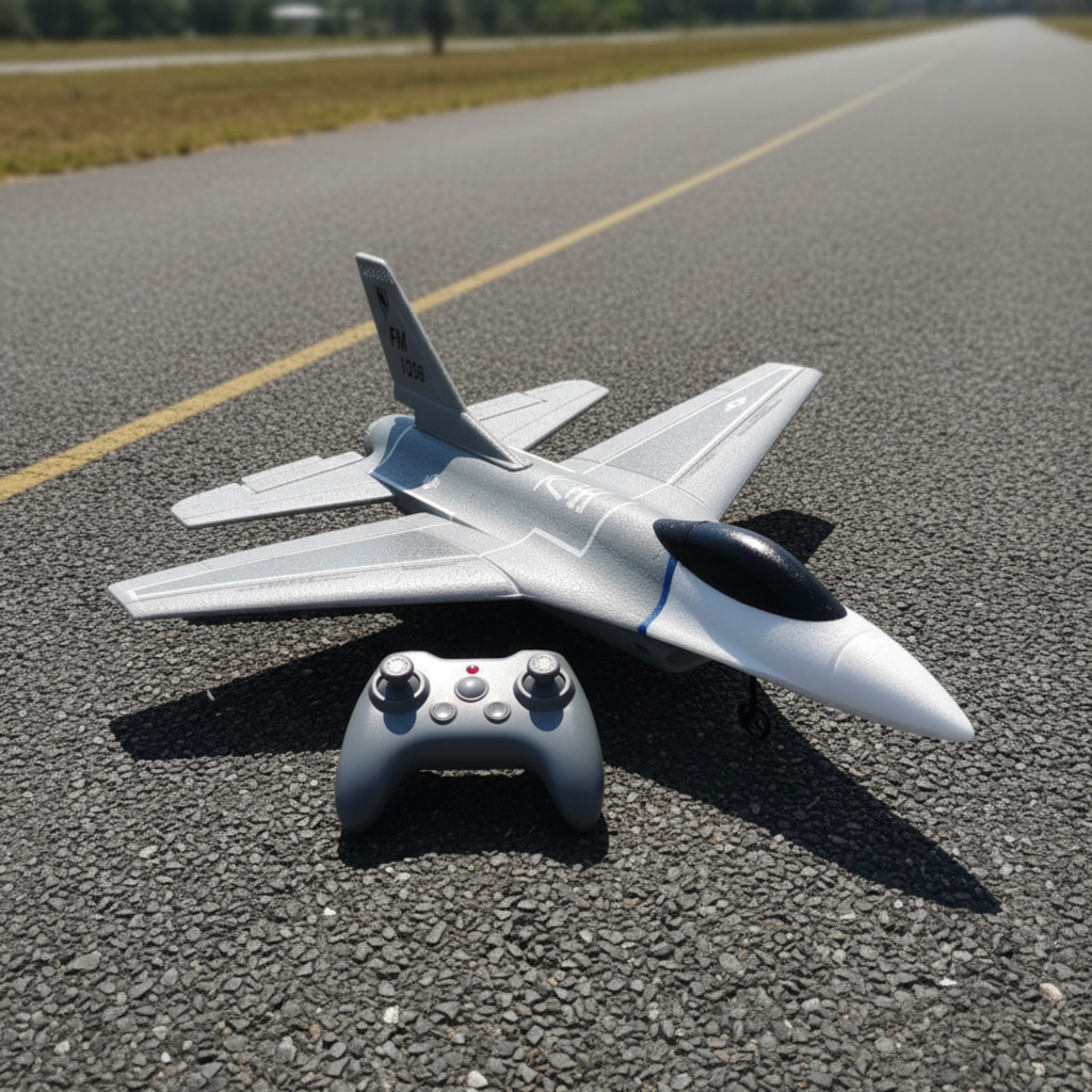 [rfumkn] เครื่องบิน RC ของเล่นควบคุมเครื่องบิน RC F16 Fighter Jet สําหรับผู้เริ่มต้นผู้ใหญ่เด็กชาย