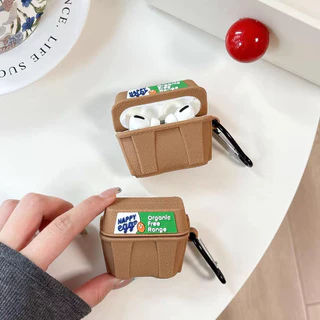 (Pro3 2025) เคสกล่องไข่สร้างสรรค์สําหรับ AirPods4/4ANC/1/2/3/Pro/Pro2/Pro3 เคสซิลิโคนอ่อนนุ่ม