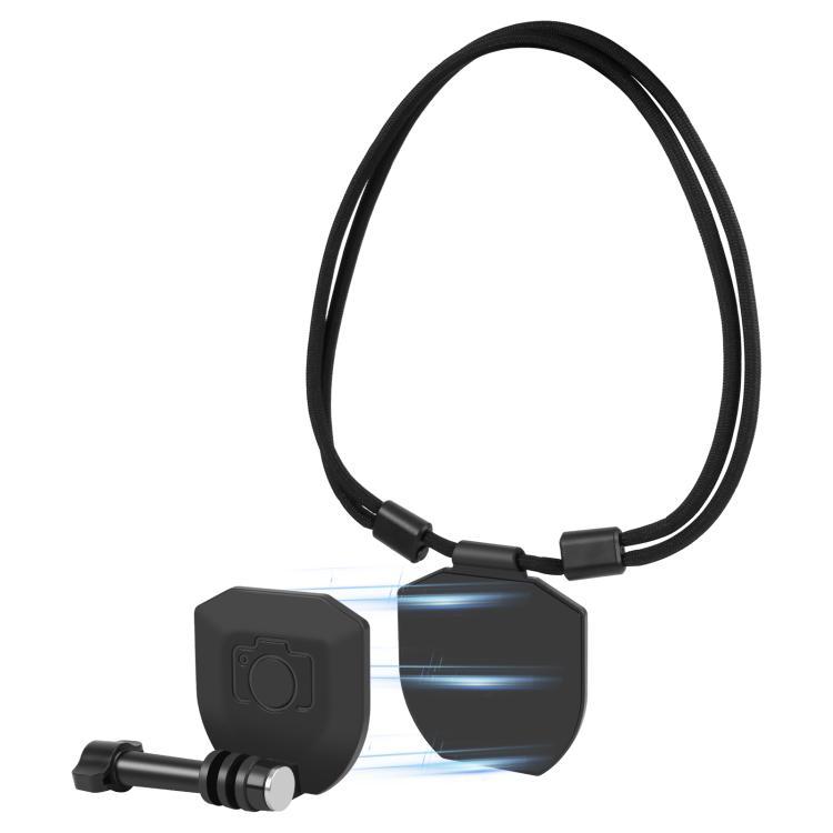 มาใหม่ PULUZ Action Camera Neck Mount Holder Vlog POV Neck Strap (สีดํา)
