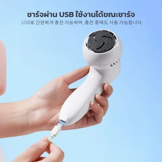 Soar เครื่องขัดส้นเท้าไฟฟ้า หินควอตซ์ Foot Smoother จอแสดงผล LED กันน้ำ IPX5