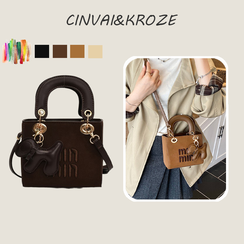 CINVAI&KROZE  กระเป๋าถืออเนกประสงค์ สไตล์เรียบง่าย ใช้ประจำวันและเป็นกระเป๋าสะพาย