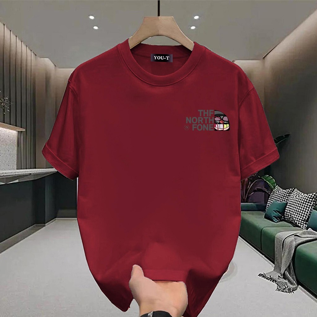 YOUNG T🔥🔥M~3XL👕 เสื้อยืด Oversize ผ้าคอตตอนแท้ 100% 💯 ลาย “THF NORTH FONE” ❄️ งานคุณภาพ ใส่สบาย 😎 เส