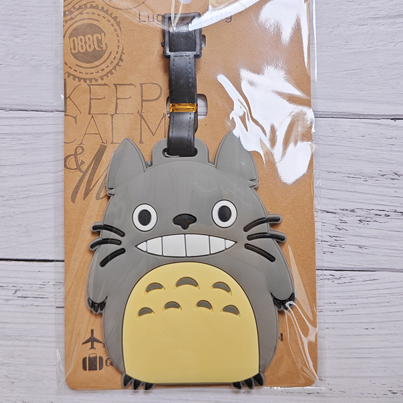 F5EO Travel Essential Boarding Pass Jiji Cat Hayao Miyazaki Spirited Away แท็กกระเป๋าเดินทาง