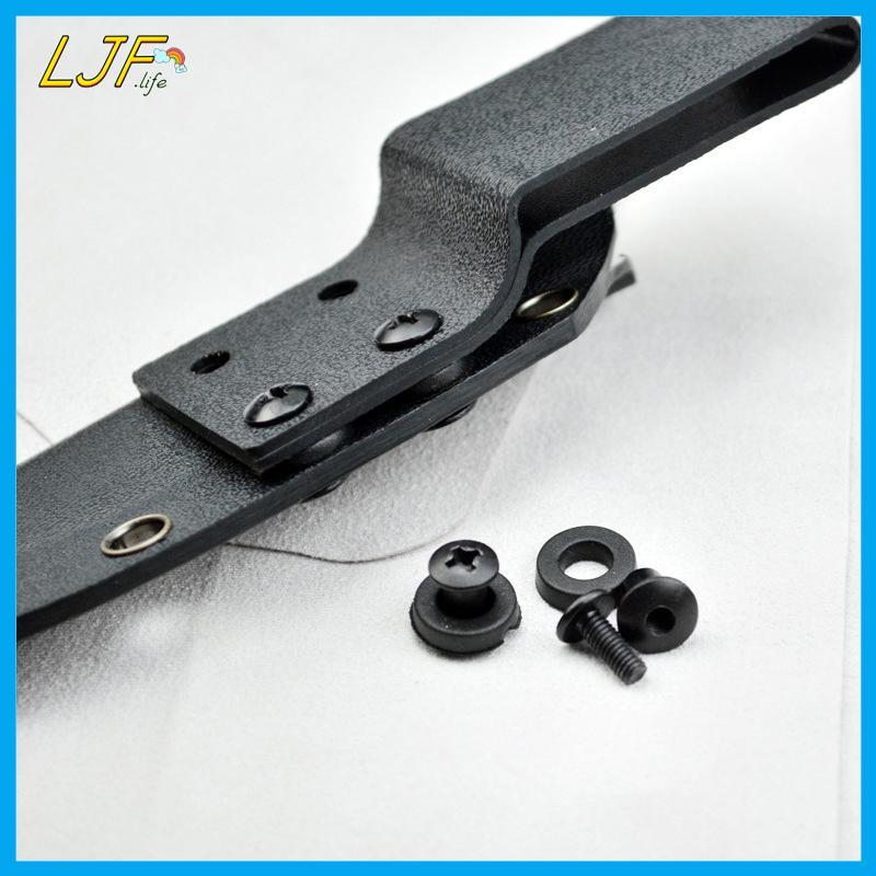 LJF 6 ชุด ck Steel Short Post Chicago Screw Set Cross Head เหมาะสําหรับ DIY Kydex