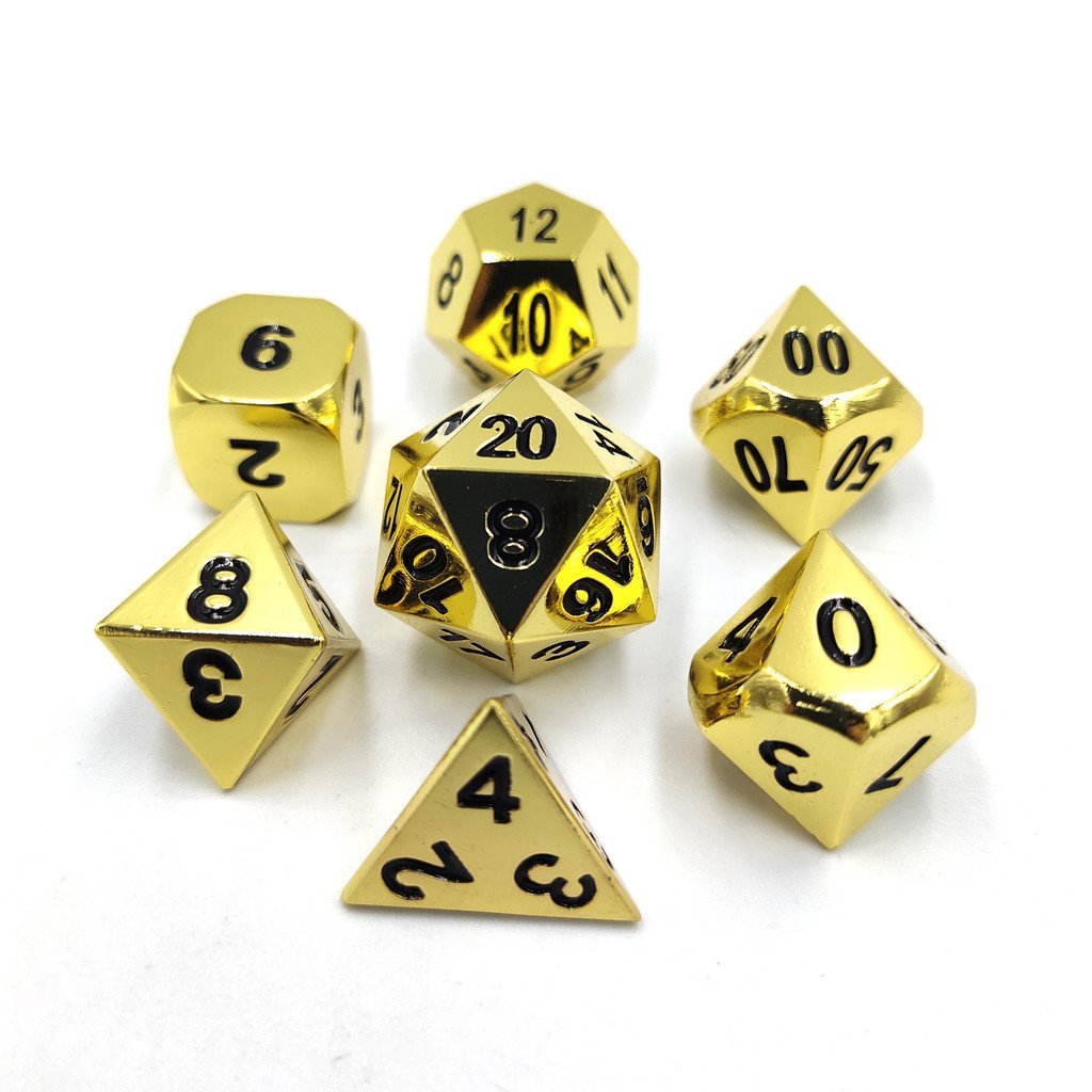Retro Hot-Selling Gold Classic Metal Dice ลูกเต๋าแบบเก่า ZZ8U