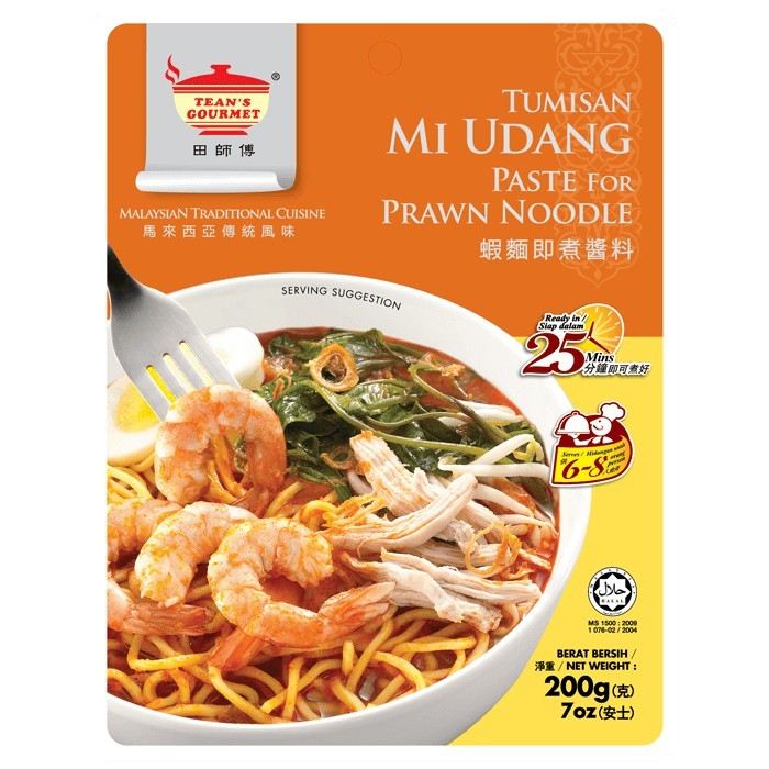 TEANS GOURMET PRAWN NOODLES PASTE 200GM