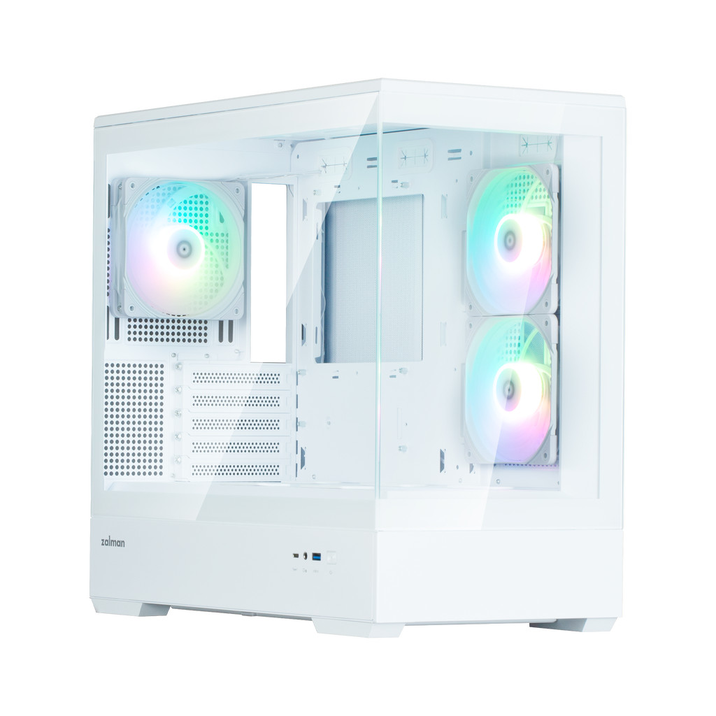 ZALMAN P30 V2 White ARGB Micro-ATX Support Mini-Tower Case
