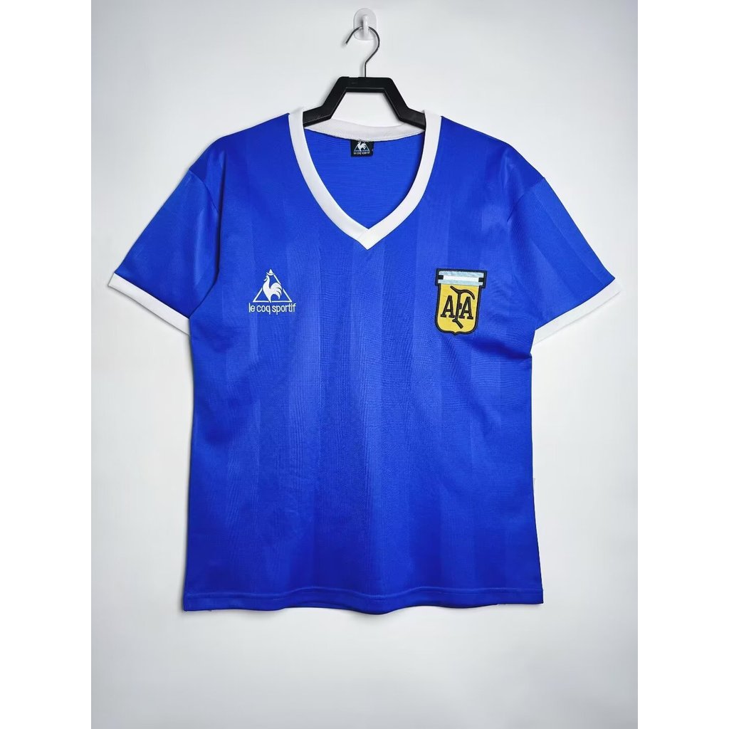 เสื้อฟุตบอลแขนสั้น Argentina 1986 Retro Edition สำหรับผู้ชาย