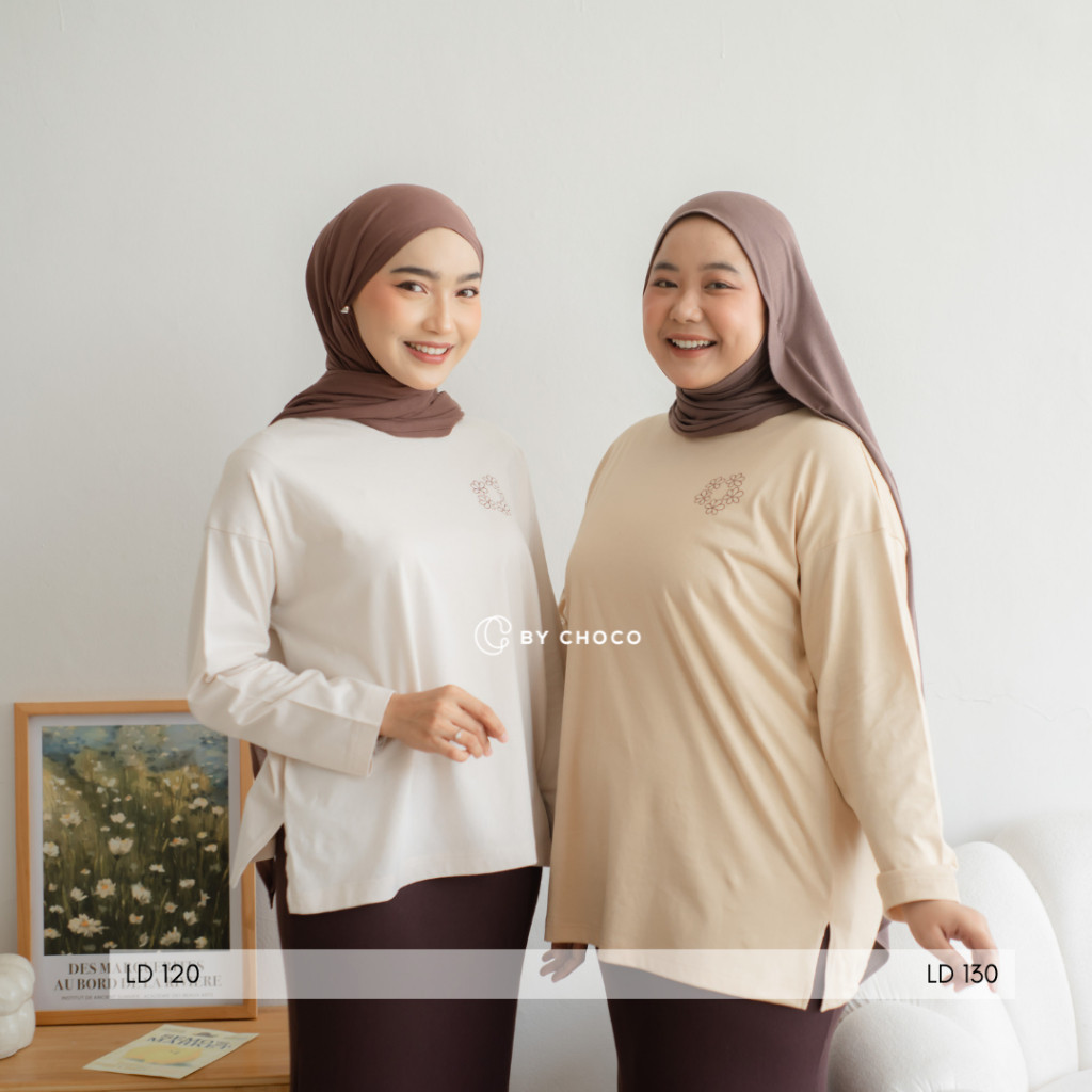 KATUN 1SMG By Choco - Haerin Tshirt Basic Cotton T-Shirt Top Big Size Jumbo