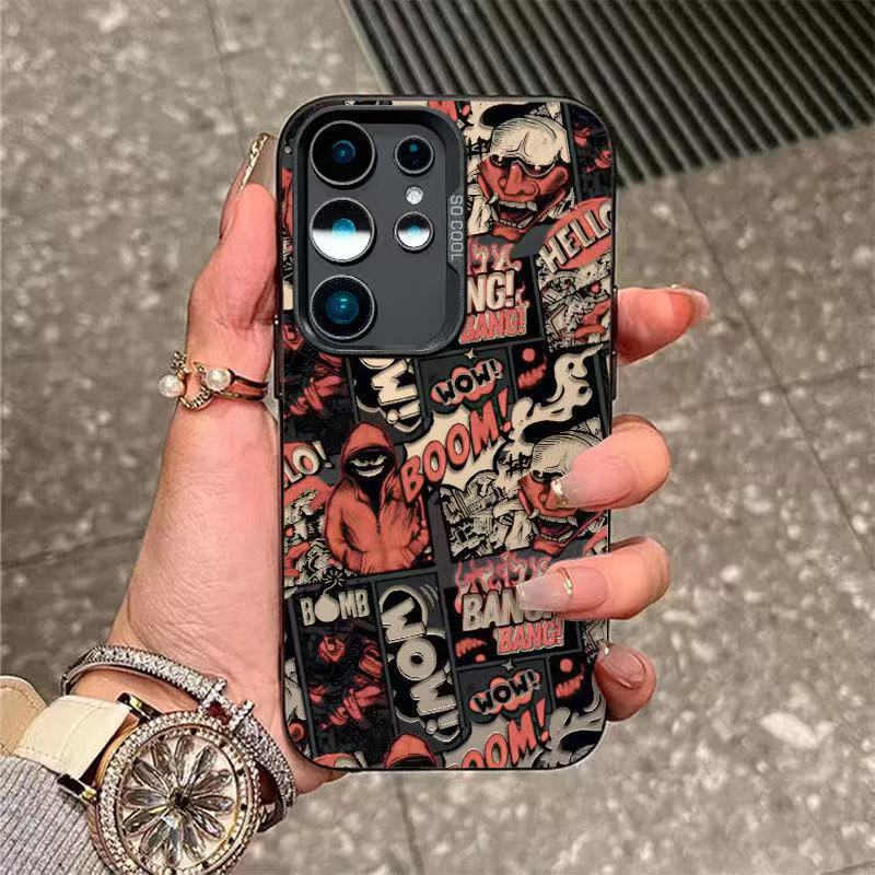 Graffiti Comics เหมาะสําหรับ Samsung s30ultra เคสโทรศัพท์ s30pluss25plus ความรู้สึกระดับไฮเอนด์ s24 