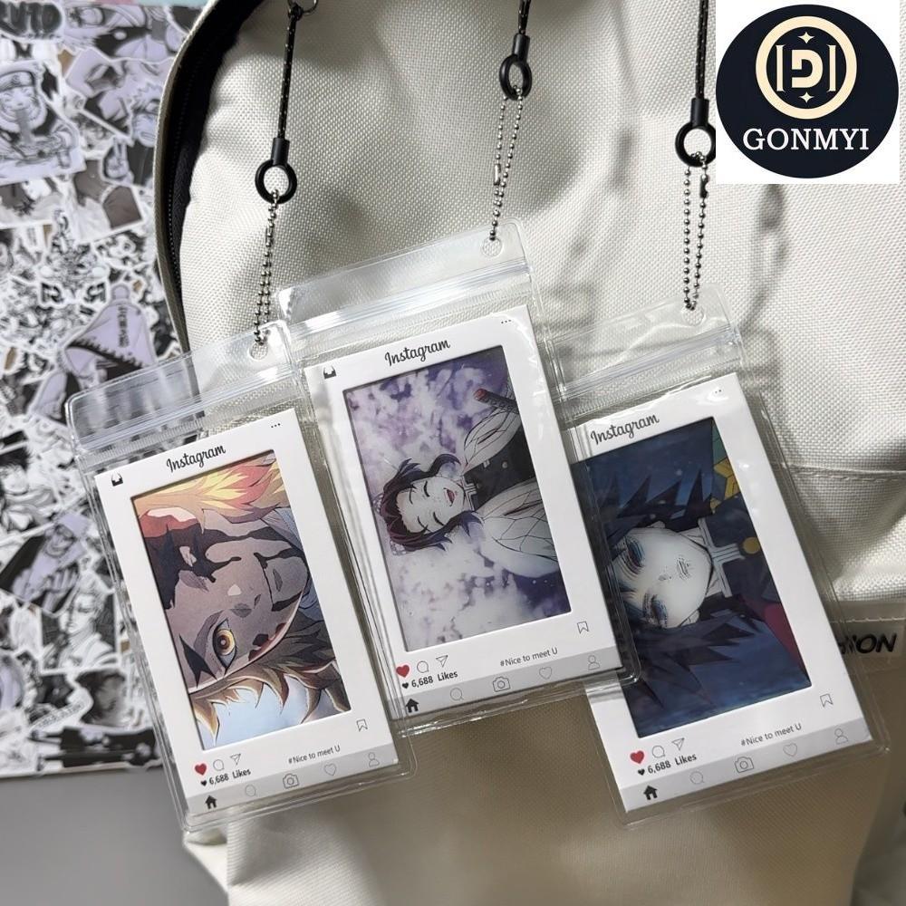 GONMYI ตะแกรงบุ๊คมาร์ค,Rengoku Kyoujurou Kochou Shinobu Creative Demon Slayer การ์ด, Tomioka Giyuu อ