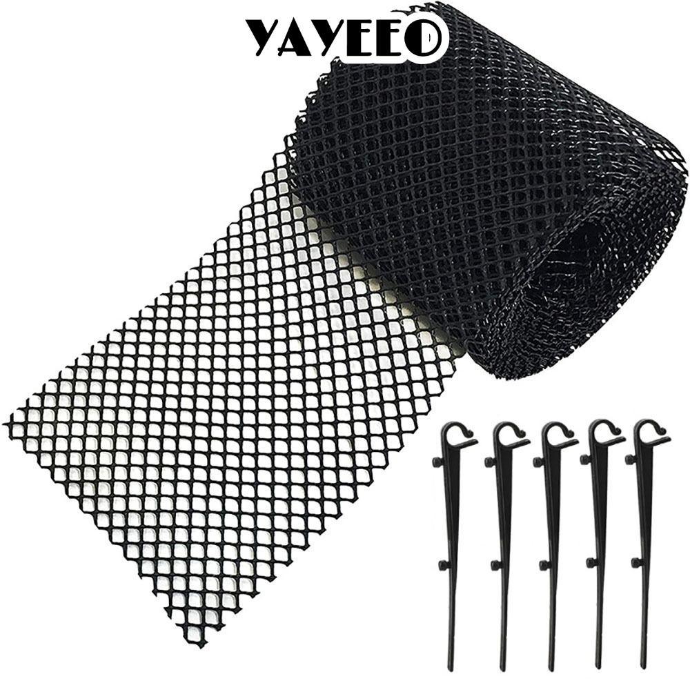 YAEEO Gutter Guard เครื่องมือทําความสะอาดป้องกันตาข่ายตาข่ายม้วน Downspout Guard