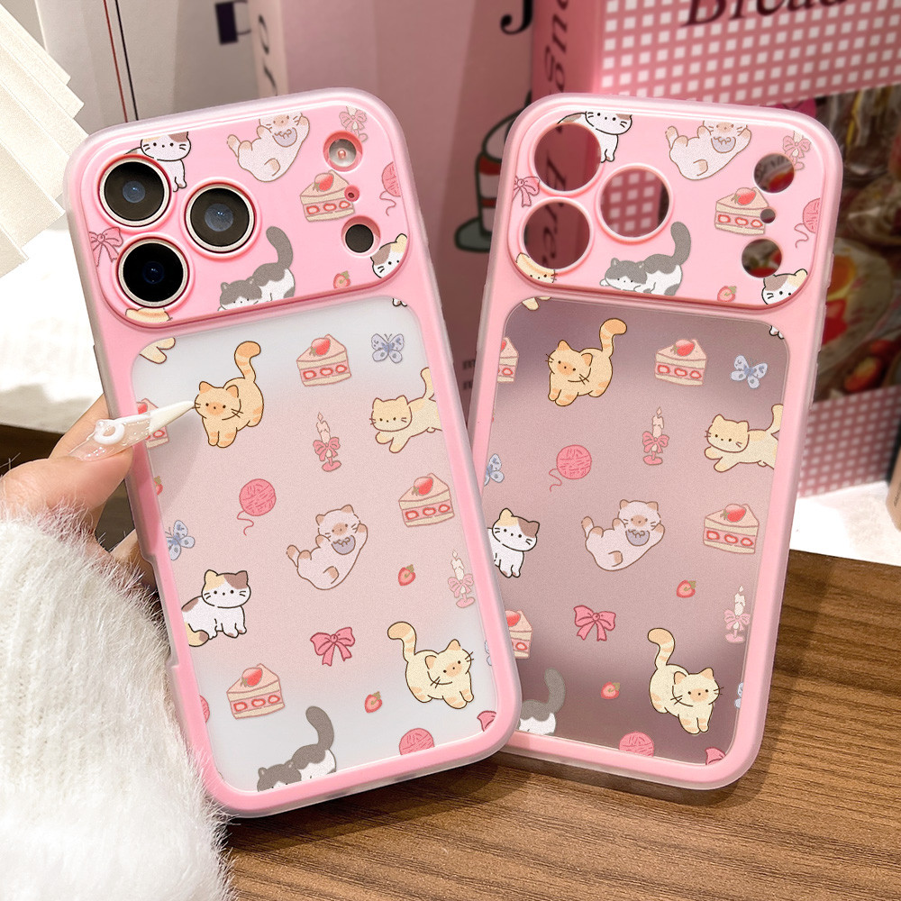 เคสโทรศัพท์ for iPhone 13 16 17 Pro Max Case iPhone 16 15 14 Pro Max 17 Air 15 การเปลี่ยนแปลงทันที 2 in 1 น้ำตาลไอซิ่ง