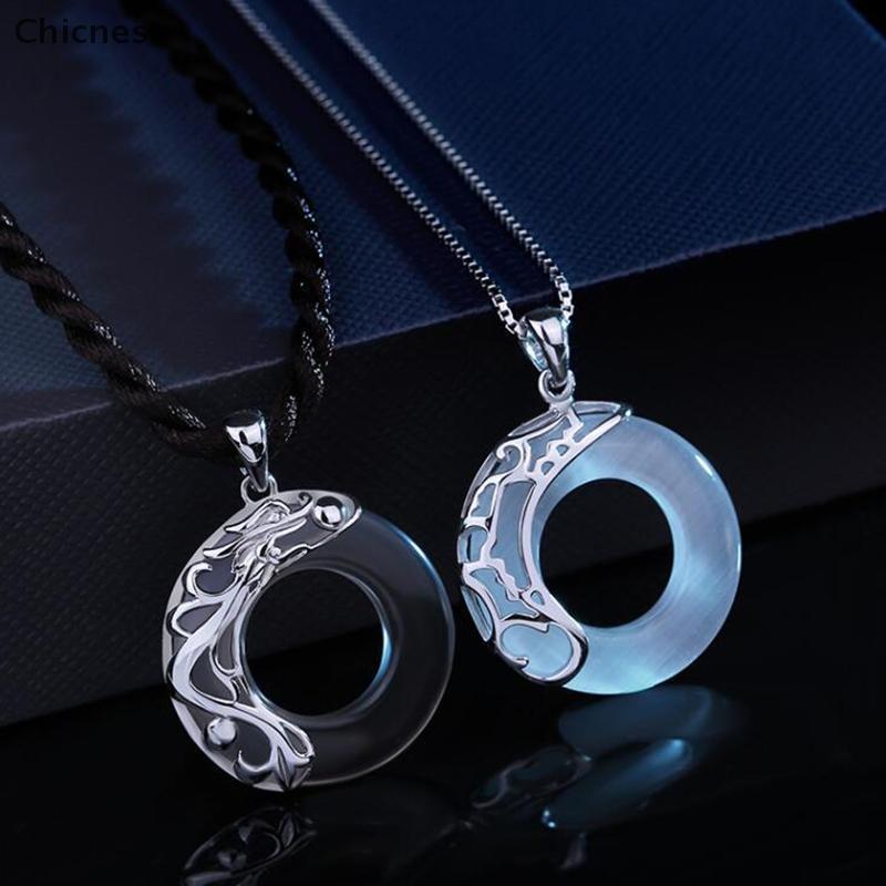 [Chc] Tian Guan Ci Fu Charm สร้อยคอแฟชั่นคู่สร้อยคอจี้ Choker อุปกรณ์เสริมเครื่องประดับวันวาเลนไทน์ 