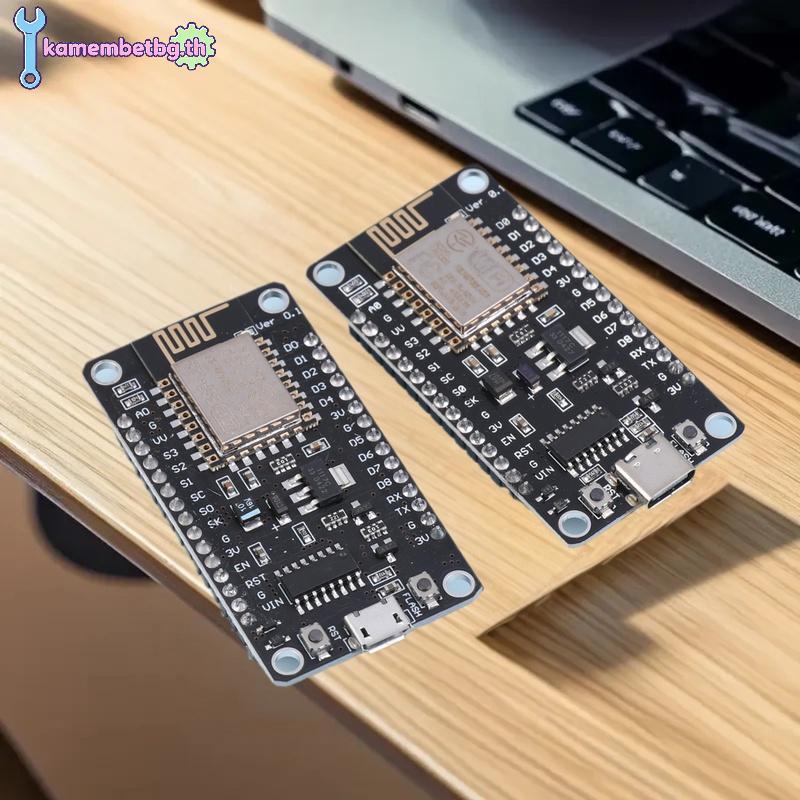 Kamembetbg Nodemcu Lua V2.1 ESP8266 ESP-12F บอร์ดพัฒนา WIFI Micro USB- CH340 ckboard พร้อมแฟลชปุ่มแล