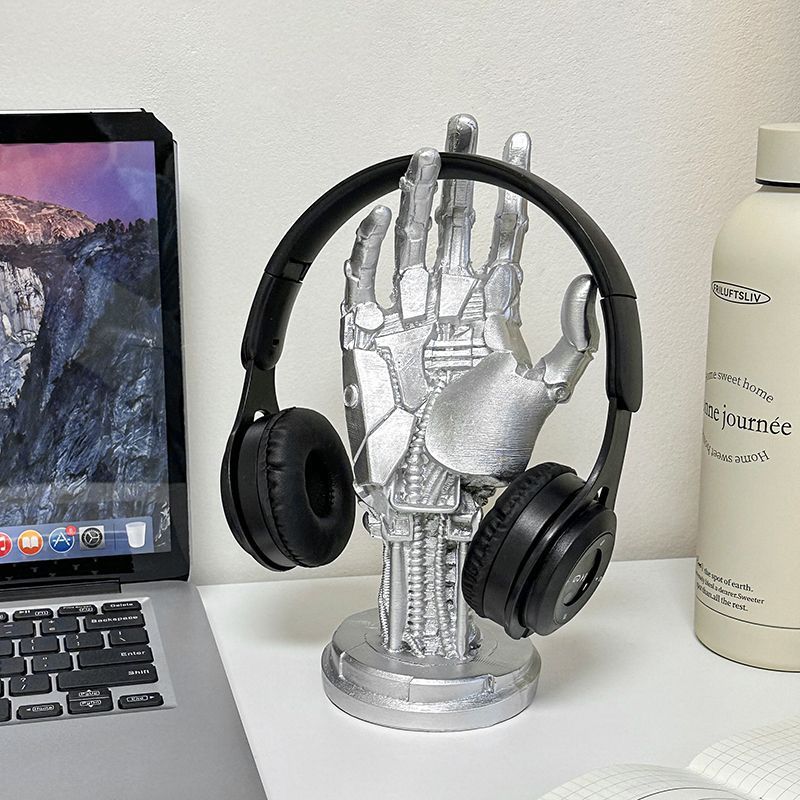 Premium Selection#Cyberpunk Mechanical Hand Ornament Game Controller Headphone Stand Storage E-sport