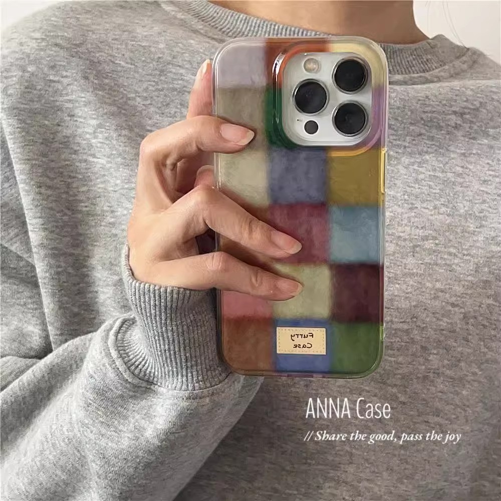 ใหม่สีลายสก๊อตgradientรูปแบบเลเซอร์glacierรูปแบบเคสโทรศัพท์anti-fallสําหรับiphone 16 Promax 15 Promax 11 12 13 Mini 14plus 11 Pro Max X XS XR XS Max 78 7Plus
