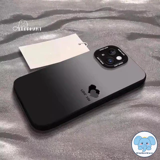 สำหรับIPhone 17 11 15 16 13 12 14 Pro Max 7 16 8 15 Plus XR XS Xเคสโทรศัพท์สไตล์ไล่สี หัวใจLove You สดใส ใส่แล้วเก๋