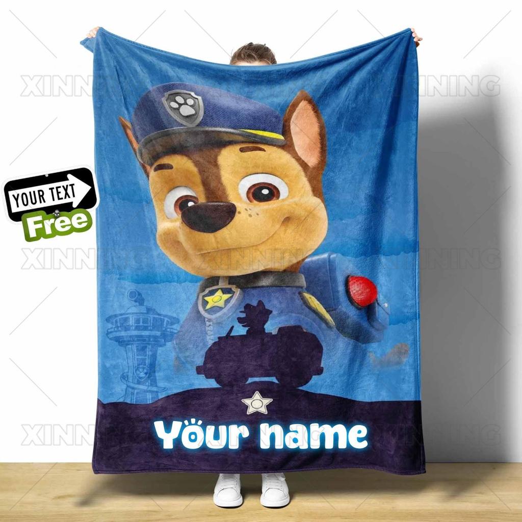 Custom ชื่อ Paw Patrol Fluffy โยนผ้าห่ม Cozy Light Travel Picnic ของขวัญสําหรับครอบครัวของขวัญวันเกิดเด็ก READY STOCK ราคา ถูกที่สุด ดีลบีเคเค แกลเลอรีภาพที่ 7