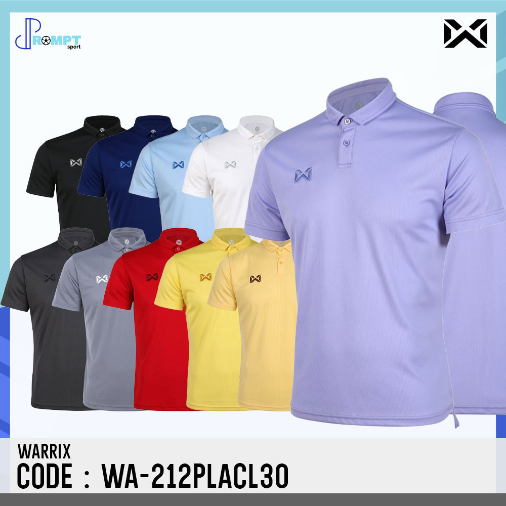 เสื้อโปโล WARRIX รุ่น WA-212PLACL30 สไตล์ Sport Pique Polo ของแท้ 100%