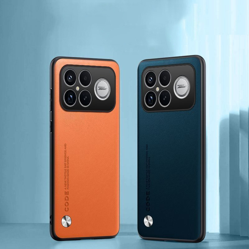 PU หนังสําหรับ Redmi K90 Pro Max K80 K70 K60 Pro K70 Ultra K70E ปกหลังซิลิโคนป้องกันกล้องเต็มรูปแบบเ