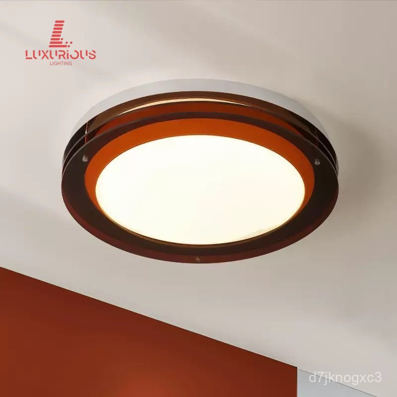 Piece Ceiling Lamp Bauhaus Mid-century Industrial Minimalist New Study Lamp Retro Bauhaus Orange Sun