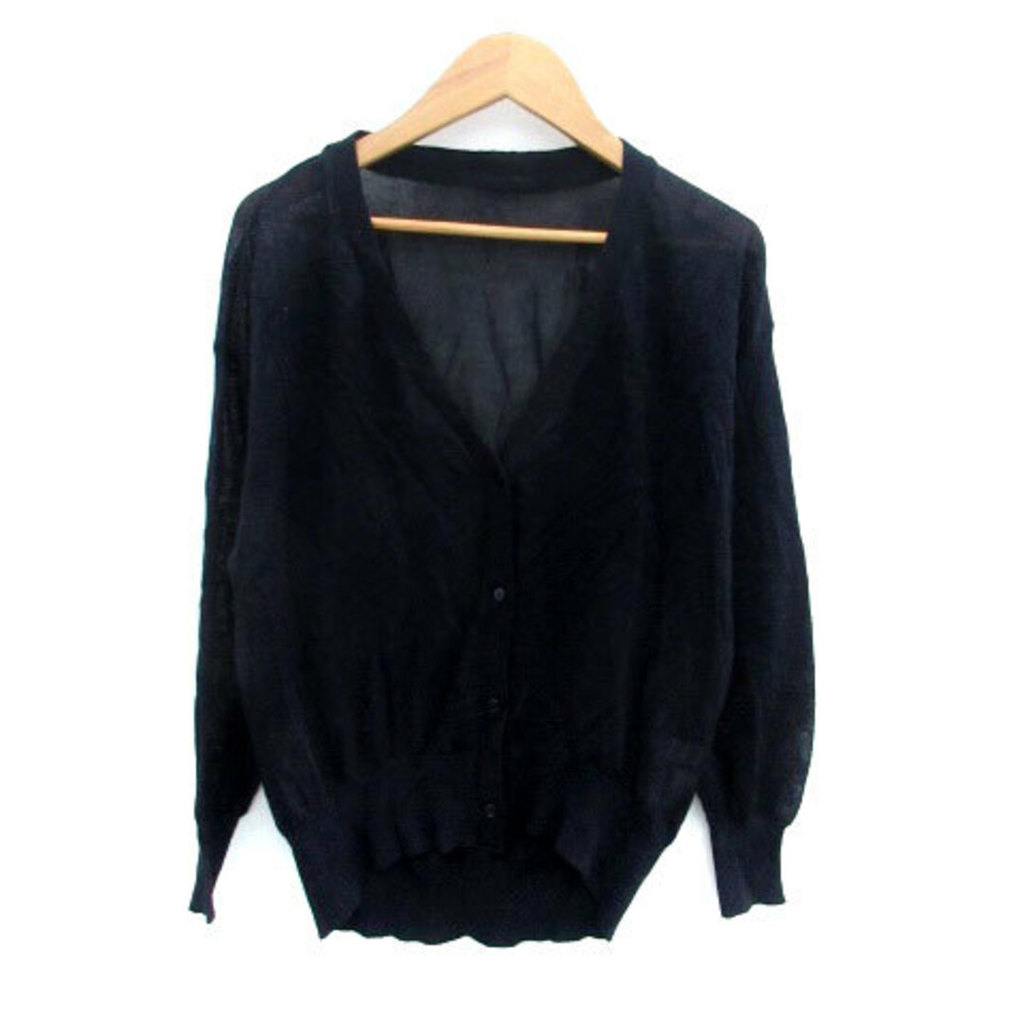 ViS Cardigan Sweater Knit v-neck Navy Direct from Japan Secondhand
