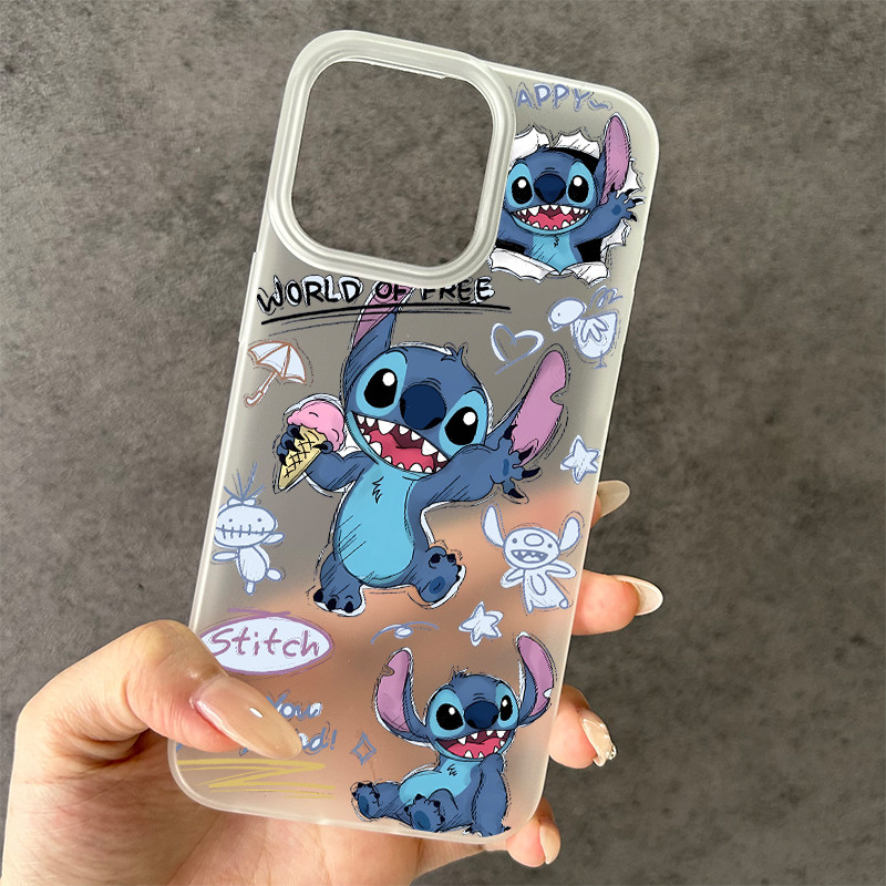เคสโทรศัพท์ เหมาะสำหรับ iPhone สติทช์และแอนดี้ พื้นผิวฝ้า ใช้ได้กับ iPhone 16 Pro Max 4 13 12 11 - รูปที่ 3