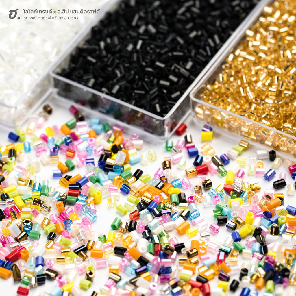 ลูกปัดปล้องสั้น เพิ่มความสวยงามระยิบระยับให้ชิ้นงาน