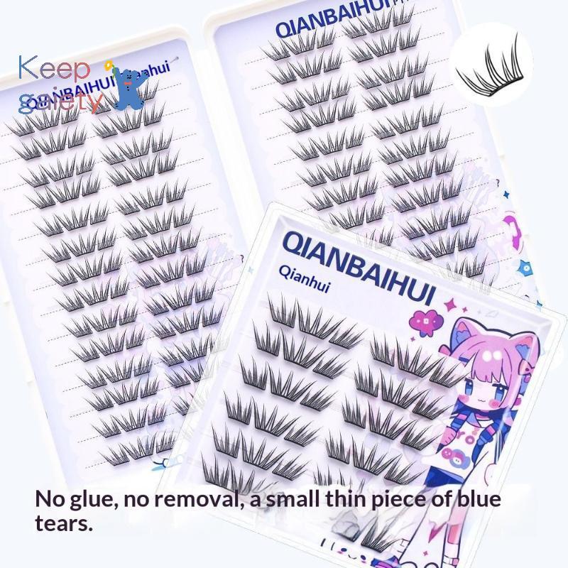 [Keepgaiety-t] DIY Clusters Eyelashes กาวติดขนตาปลอมแบบธรรมชาติมังงะขนตานุ่มแต่งหน้าทุกวัน [ใหม่] ราคา ถูกที่สุด ดีลบีเคเค แกลเลอรีภาพที่ 3