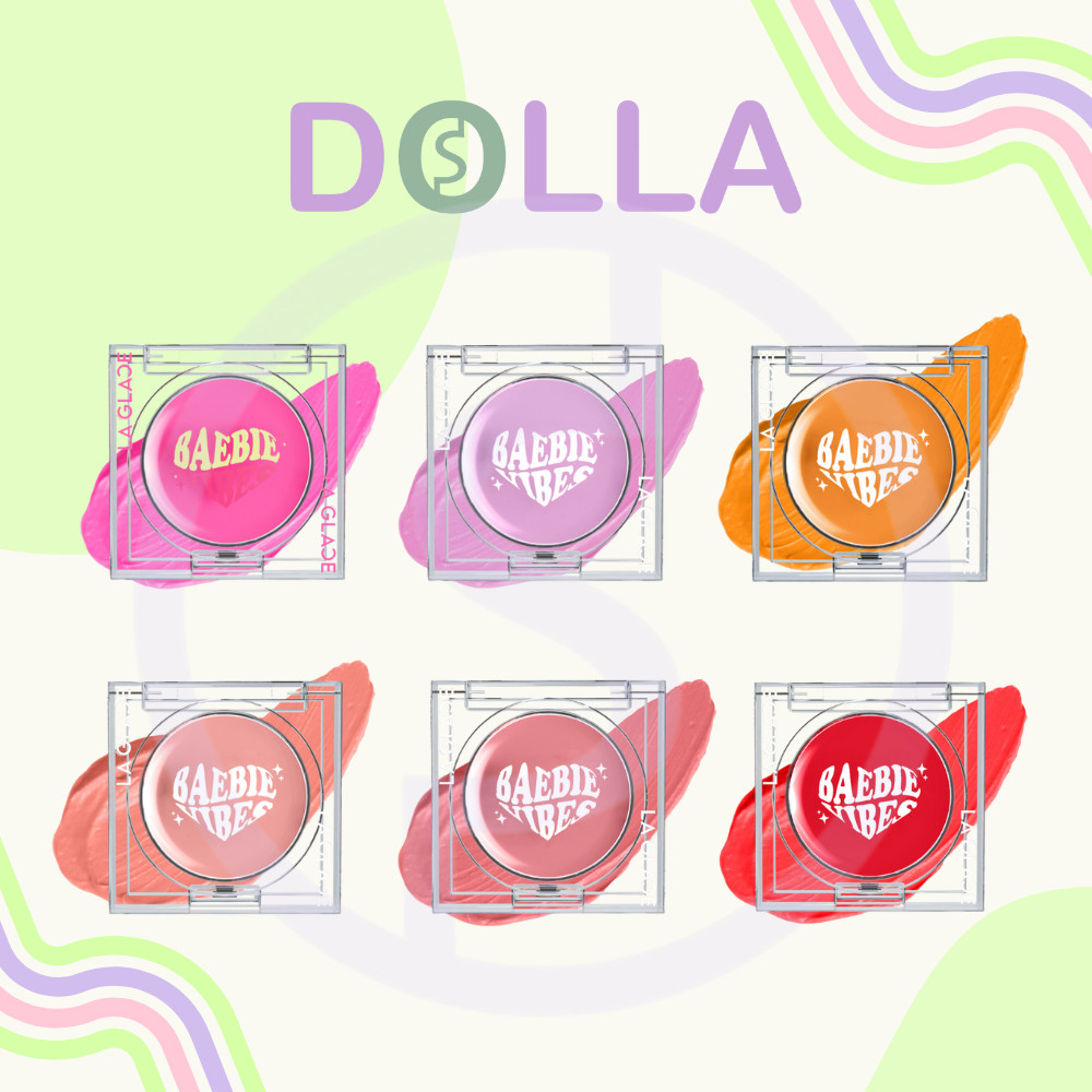 ลากลาส เบบี้ ไวบส์ ครีม บลัช บลัชออนเนื้อครีมลากลาส 4g La Glace Baebie Vibes Cream Blush The Series 4g
