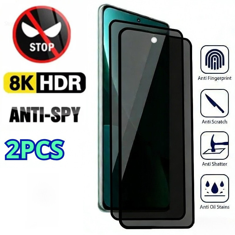 1-2 ชิ้นสําหรับ HTC U23Pro U23 U20 5G Pro Anti Spy ความเป็นส่วนตัวฟิล์มกระจกนิรภัยสําหรับ HTC Desire